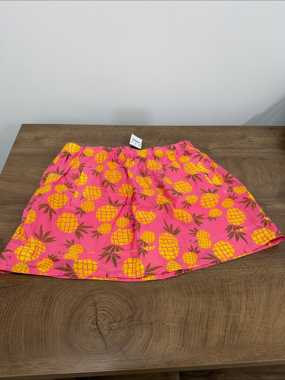 J. Crew Pink Pineapple-Print Skort